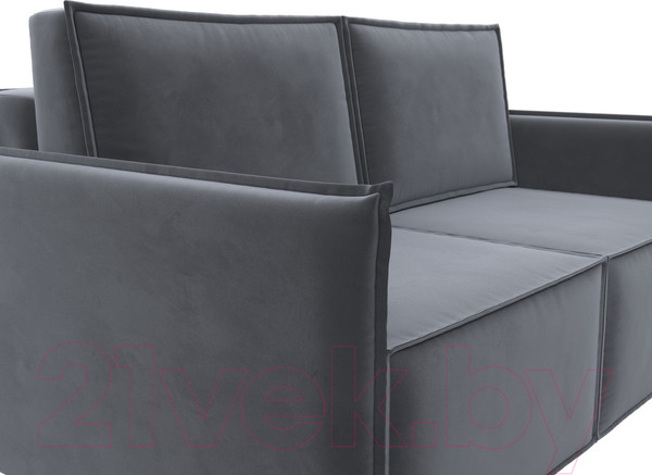 Изображение товара Диван Лига Диванов Либерти мини / 121898 (велюр серый)