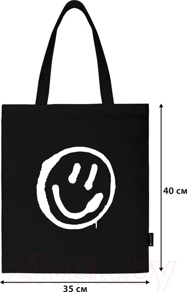 Изображение товара Сумка-шоппер Brauberg Smiley / 271900 (черный)