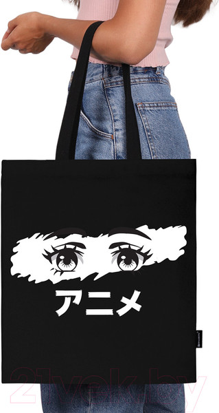 Изображение товара Сумка-шоппер Brauberg Anime eyes / 271897 (черный)