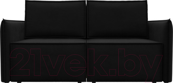 Изображение товара Диван Лига Диванов Либерти мини / 121906 (микровельвет черный)