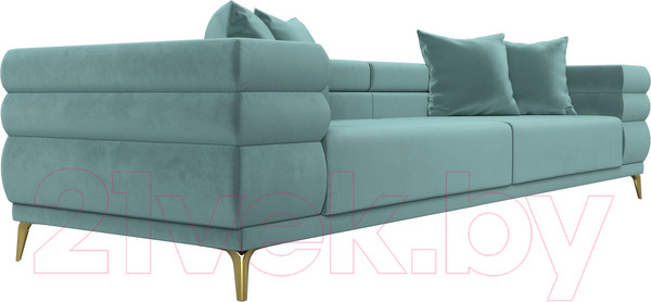 Изображение товара Диван Лига Диванов Лига-021 / 119115 (велюр бирюзовый)