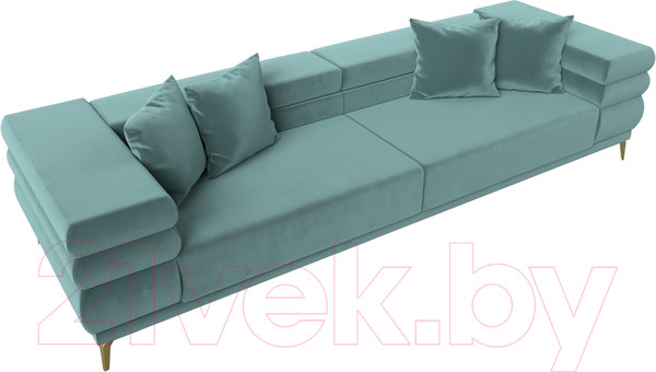 Изображение товара Диван Лига Диванов Лига-021 / 119115 (велюр бирюзовый)
