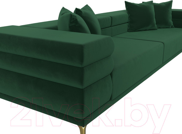 Изображение товара Диван Лига Диванов Лига-021 / 119117 (велюр зеленый)