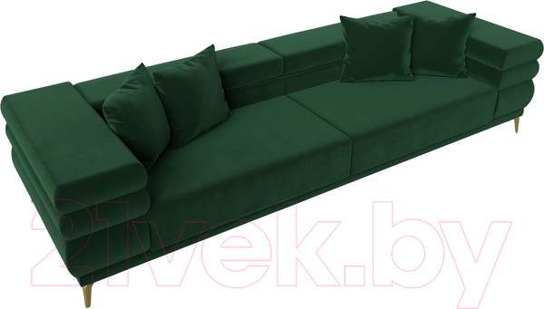 Изображение товара Диван Лига Диванов Лига-021 / 119117 (велюр зеленый)