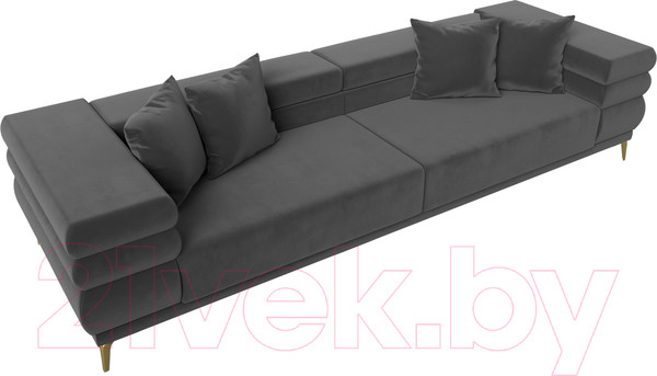 Изображение товара Диван Лига Диванов Лига-021 / 119119 (велюр серый)