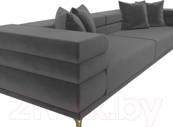 Изображение товара Диван Лига Диванов Лига-021 / 119119 (велюр серый)