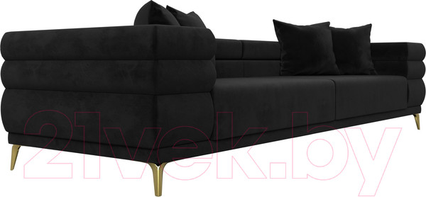 Изображение товара Диван Лига Диванов Лига-021 / 119121 (велюр черный)