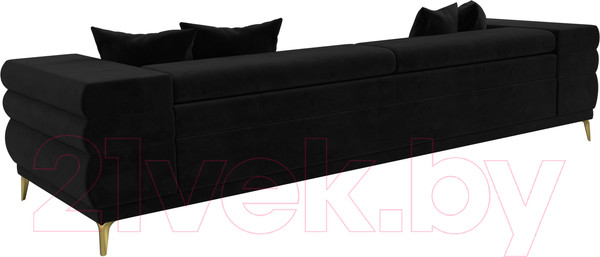 Изображение товара Диван Лига Диванов Лига-021 / 119121 (велюр черный)