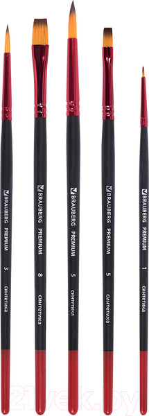 Изображение товара Набор кистей Brauberg Premium / 201024 (5шт)