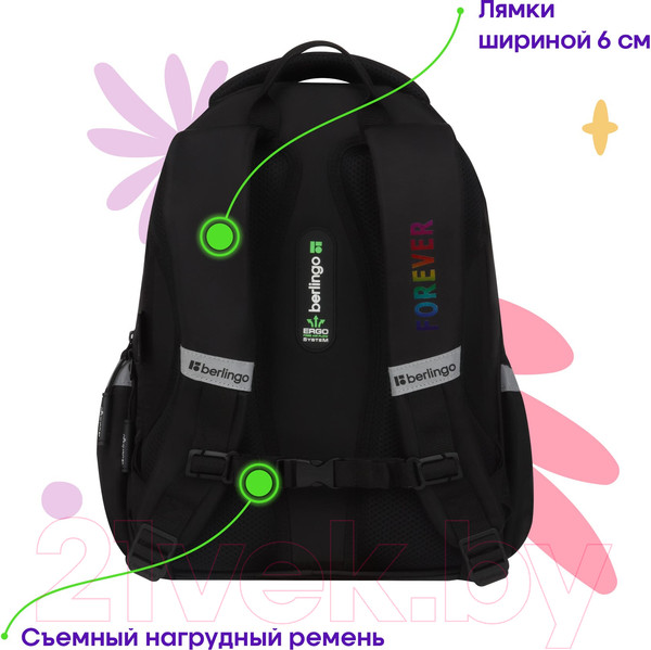 Изображение товара Школьный рюкзак Berlingo Modern. Holographic / RU-MD-1031