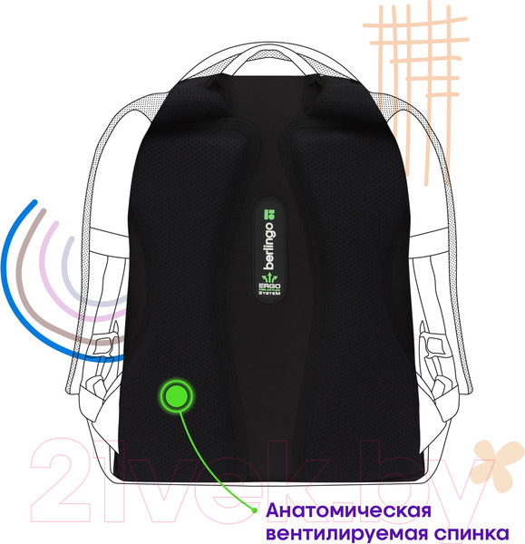 Изображение товара Школьный рюкзак Berlingo Modern. Holographic / RU-MD-1031