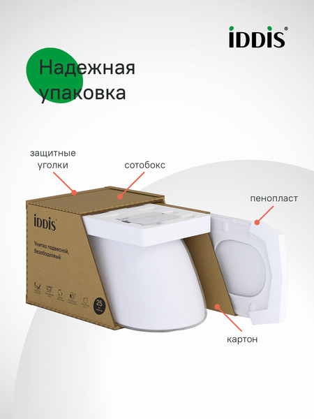 Изображение товара Унитаз подвесной IDDIS Blanco Q BLQNDSEI25