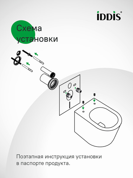 Изображение товара Унитаз подвесной IDDIS Blanco Q BLQNDSEI25