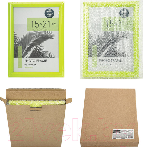 Изображение товара Рамка Brauberg Colorful / 391243 (салатовый)