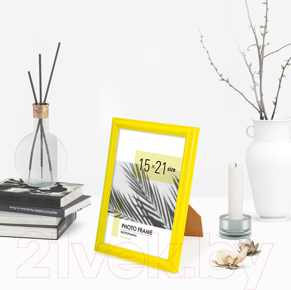 Изображение товара Рамка Brauberg Colorful / 391245 (желтый)