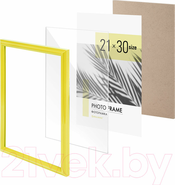 Изображение товара Рамка Brauberg Colorful / 391246 (желтый)