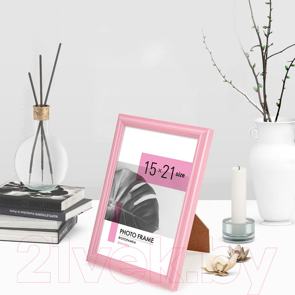 Изображение товара Рамка Brauberg Colorful / 391247 (розовый)