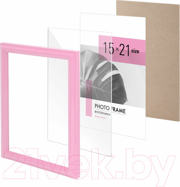 Изображение товара Рамка Brauberg Colorful / 391247 (розовый)