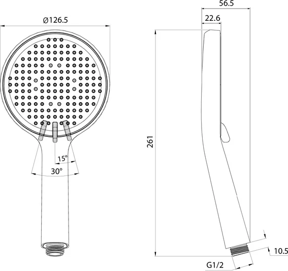 Изображение товара Лейка ручного душа Milardo Ideal Spa ILS3FBRM18