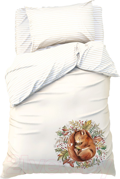 Изображение товара Комплект постельного белья Этель Белочка 1.5сп / 10385192