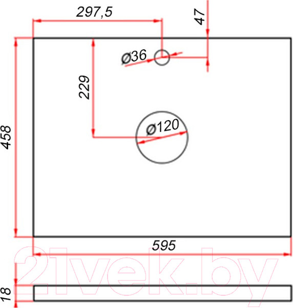 Изображение товара Тумба под умывальник ЗОВ Монови 60 / M60LW0LWS-LDSPW (белый)