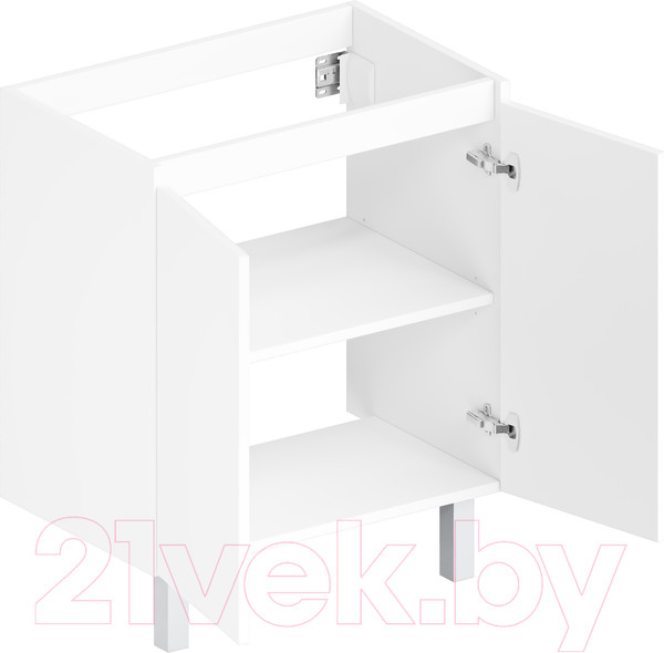 Изображение товара Тумба под умывальник ЗОВ M80LW0LWS-LDSPW (белый)