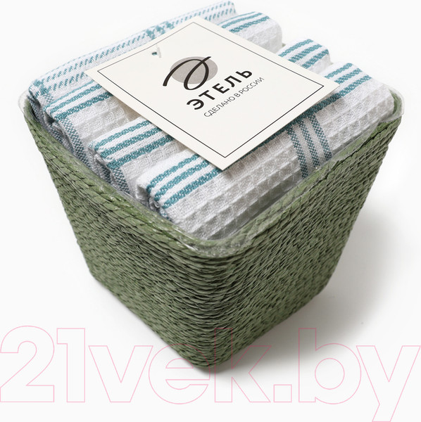 Изображение товара Набор сервировочных салфеток Этель 10400898 (4шт, голубой)