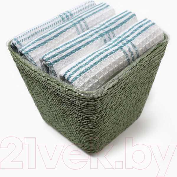 Изображение товара Набор сервировочных салфеток Этель 10400898 (4шт, голубой)