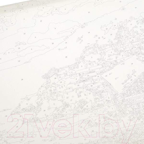 Изображение товара Картина по номерам MultiArt Побережье / CANV30X40-SEASIDE