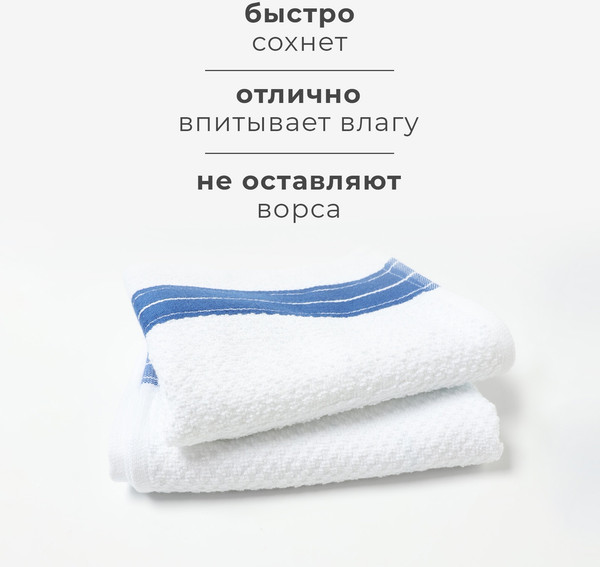 Изображение товара Набор полотенец Этель Blue Stripe / 10421009 (синий)