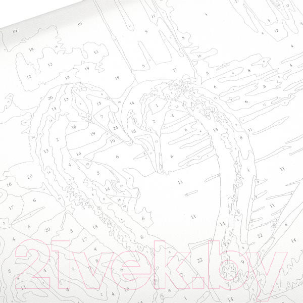 Изображение товара Картина по номерам MultiArt Лебеди / CANV30X40-MULTI11