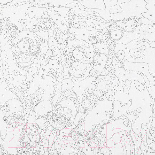 Изображение товара Картина по номерам MultiArt Щеночки / CANV30X40-MULTI27