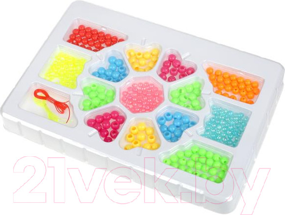 Изображение товара Набор для создания украшений MultiArt Цветок сердечками / BEADSET-MUART3