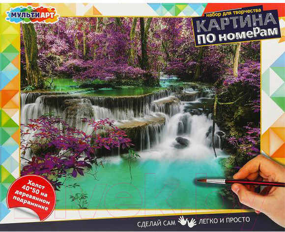 Изображение товара Картина по номерам MultiArt Зачарованный лес / CANV40-50-11 