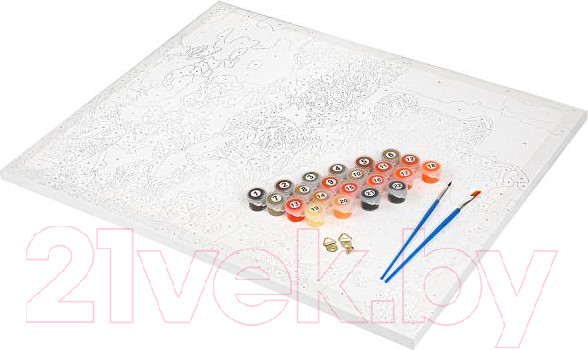 Изображение товара Картина по номерам MultiArt Тигрята / CANV40-50-5