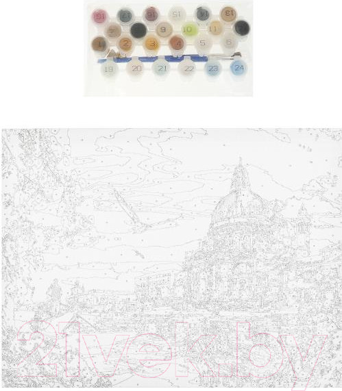 Изображение товара Картина по номерам MultiArt Флоренция / CANV30X40-SEASIDE2