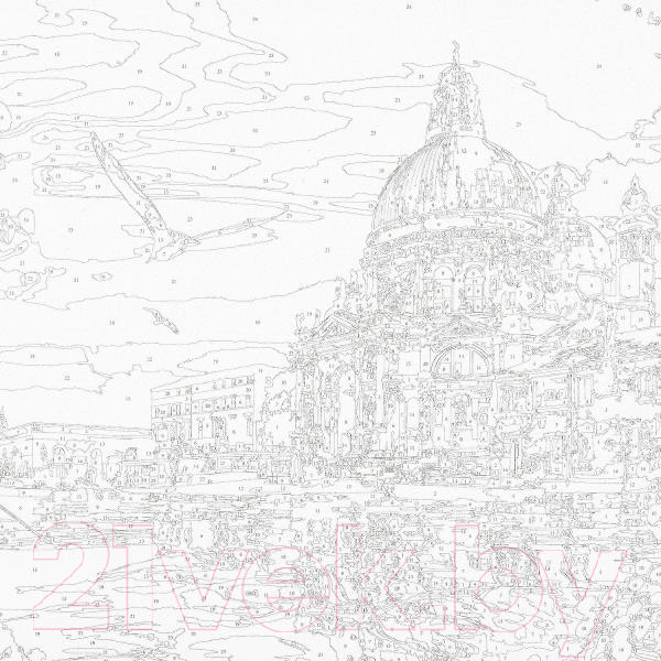 Изображение товара Картина по номерам MultiArt Флоренция / CANV30X40-SEASIDE2