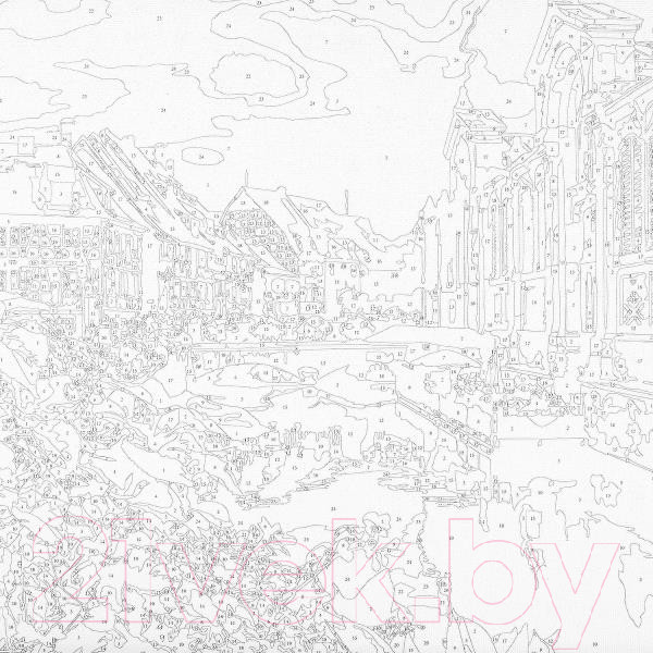 Изображение товара Картина по номерам MultiArt Азалии / CANV30X40-AZAL