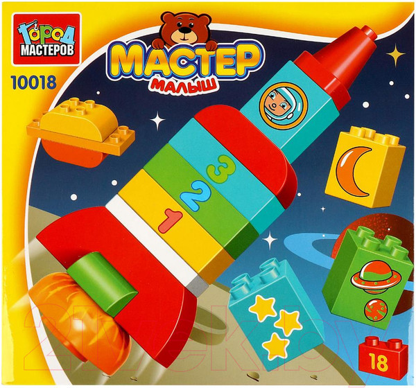 Изображение товара Конструктор Город мастеров Ракета / 10018-GK