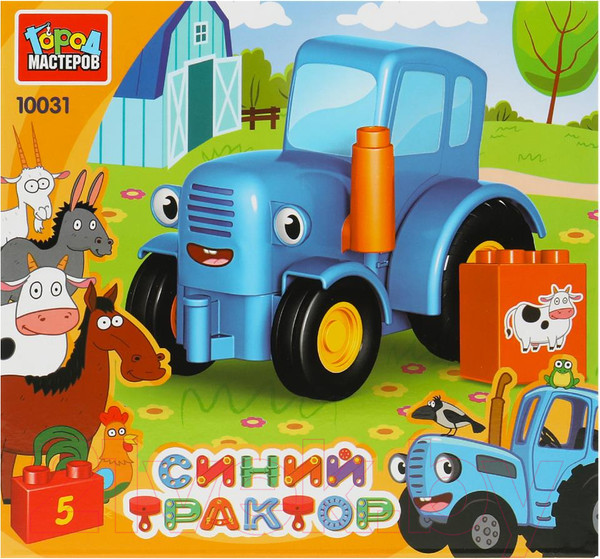 Изображение товара Игрушка-конструктор Город мастеров Синий Трактор / 10031-GK