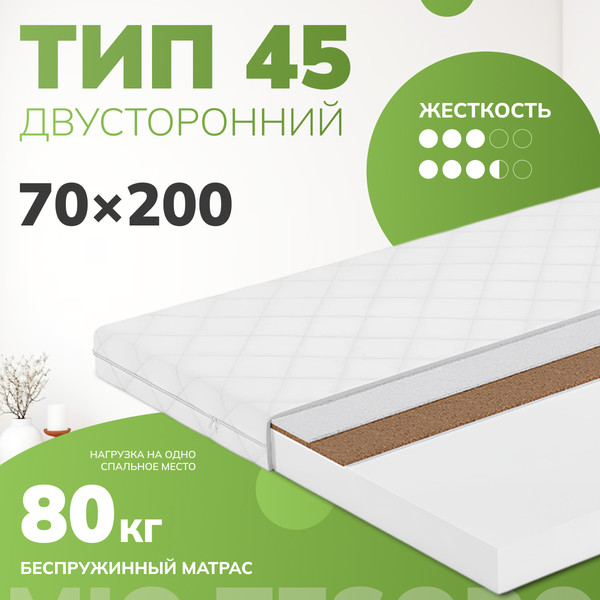 Изображение товара Матрас Mio Tesoro Тип 45 70x200 (джерси трикот)
