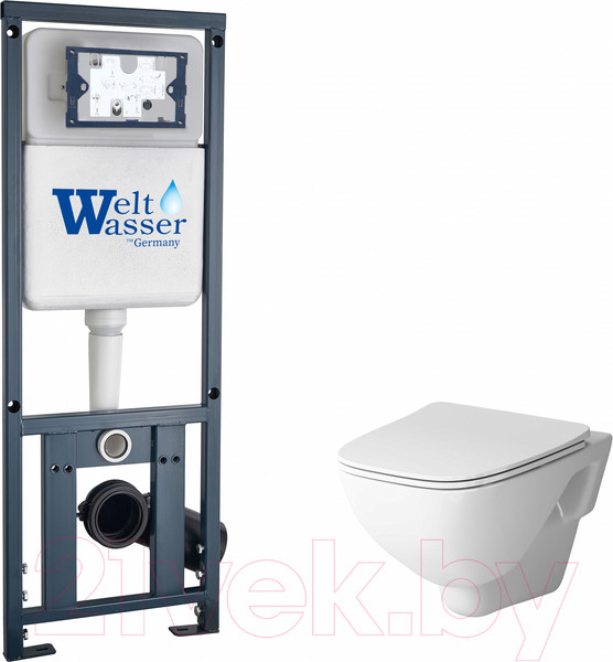 Изображение товара Унитаз подвесной с инсталляцией AM.PM X-Joy C851701SC + WeltWasser Marberg 410