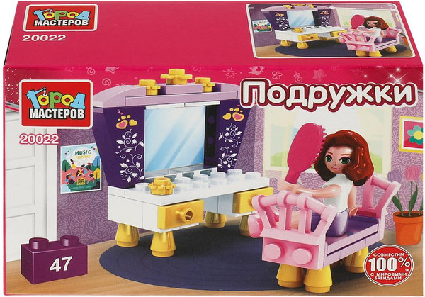 Изображение товара Конструктор Город мастеров Девочка перед зеркалом / 20022-AA