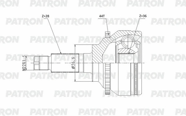Изображение товара ШРУС Patron PCV1925