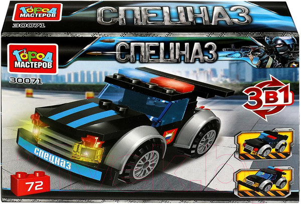 Изображение товара Конструктор Город мастеров Джип-спецназа 3в1 / 30071-JS