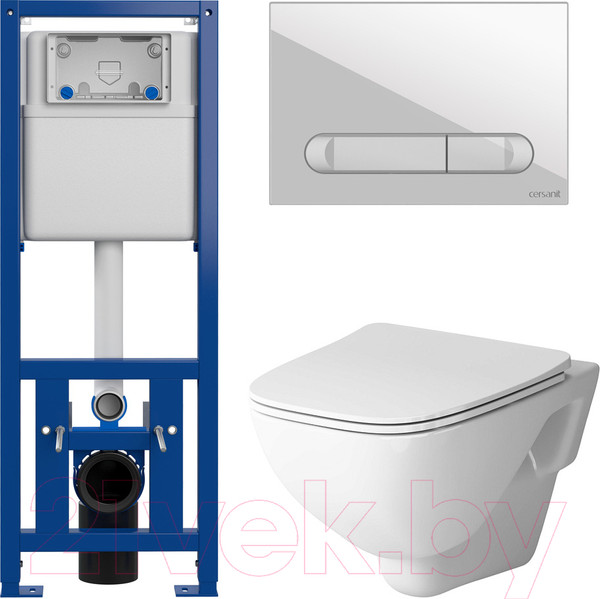 Изображение товара Унитаз подвесной с инсталляцией AM.PM X-Joy C851701SC + Cersanit Link Pro S-IN-MZ-LINK_PRO + 64109