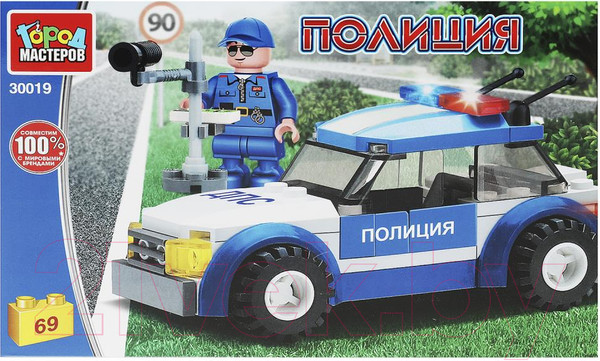 Изображение товара Конструктор Город мастеров Полицейская машина / 30019-KK