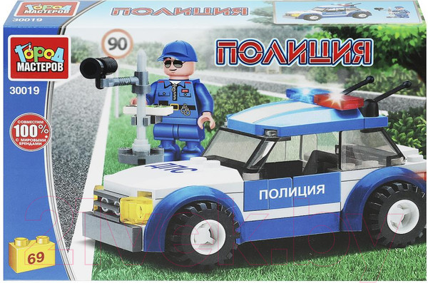 Изображение товара Конструктор Город мастеров Полицейская машина / 30019-KK