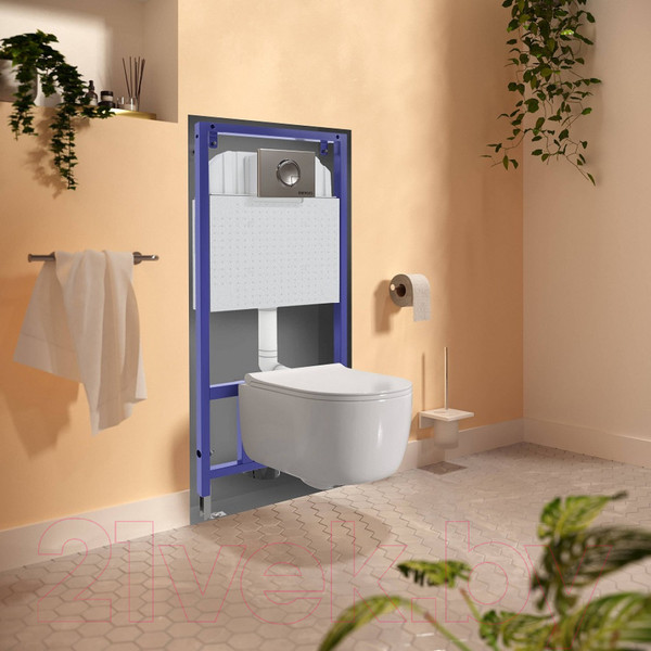 Изображение товара Унитаз подвесной с инсталляцией Damixa Elder DX17c1700SC + Berges Novum 525 040000 + L1 040011