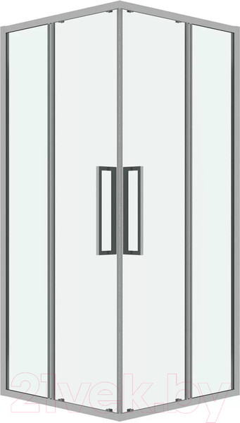Изображение товара Душевой уголок Grossman Cosmo 80x80x195 / 300.K33.02.8080.10.00 (хром/прозрачное стекло)